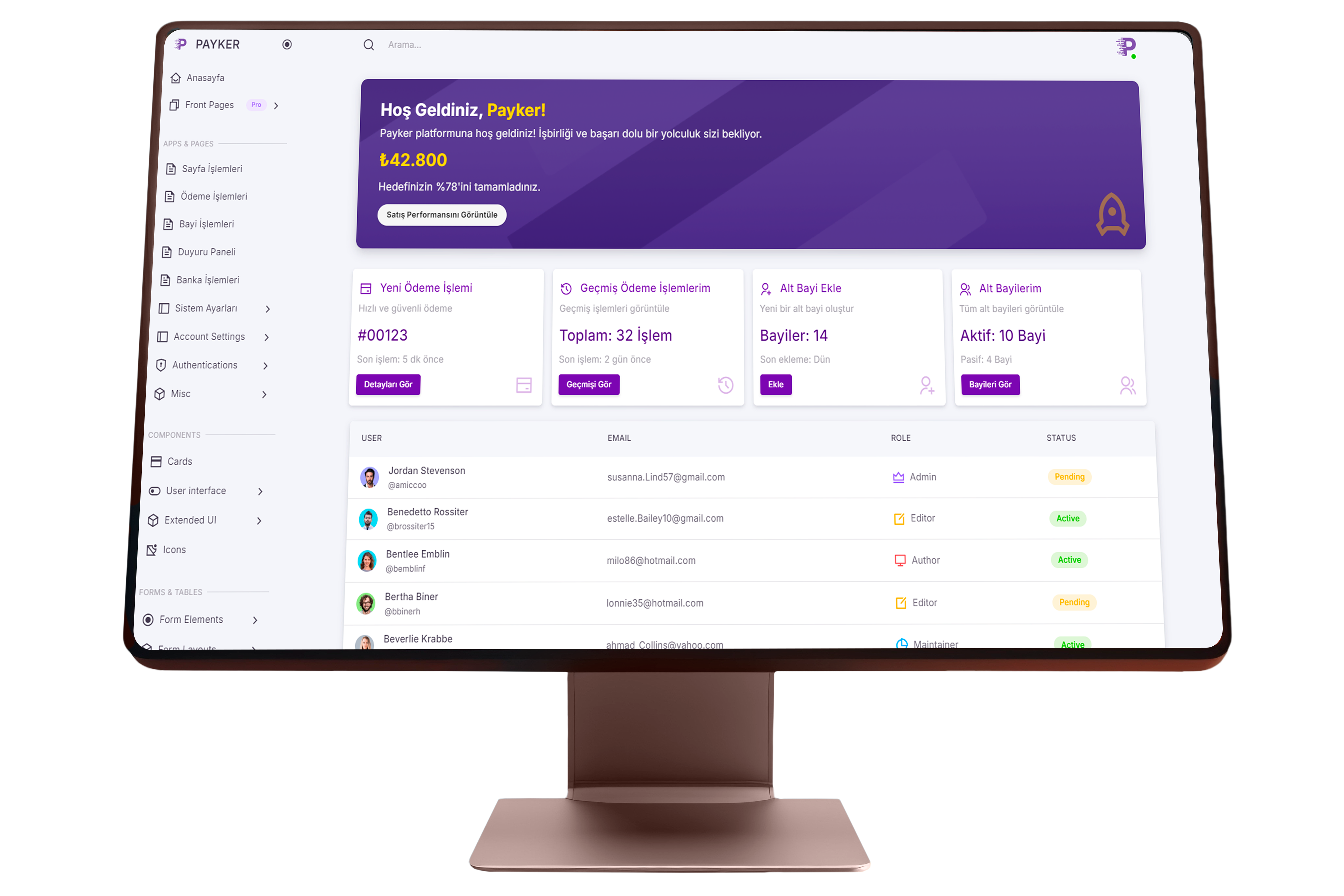 Payker Web Panel